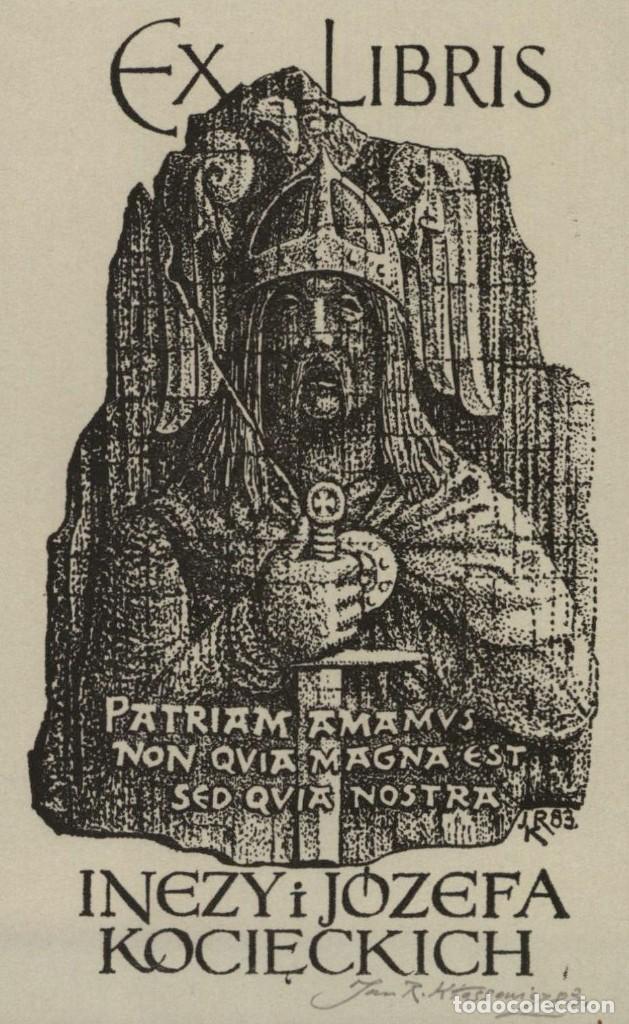 Arte: EXLIBRIS Bookplate - Jan R. Ktossowicz &ndash; 1983 - 13 x 9 cms Ex-libris - Foto 1