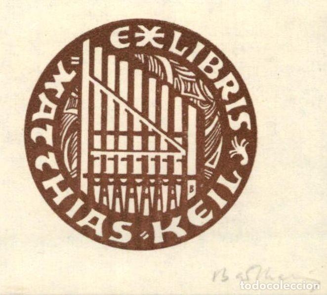 Arte: EXLIBRIS Bookplate &ndash; Bartholom&auml;us Stefferl - 7 x 5 cms Ex-libris - Foto 1