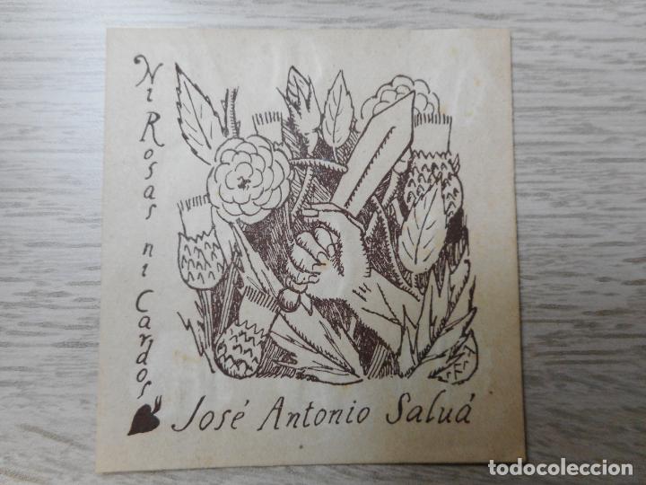 Arte: ANTIGUO EX LIBRIS. JOSE ANTONIO SALU&Aacute;. - Foto 1