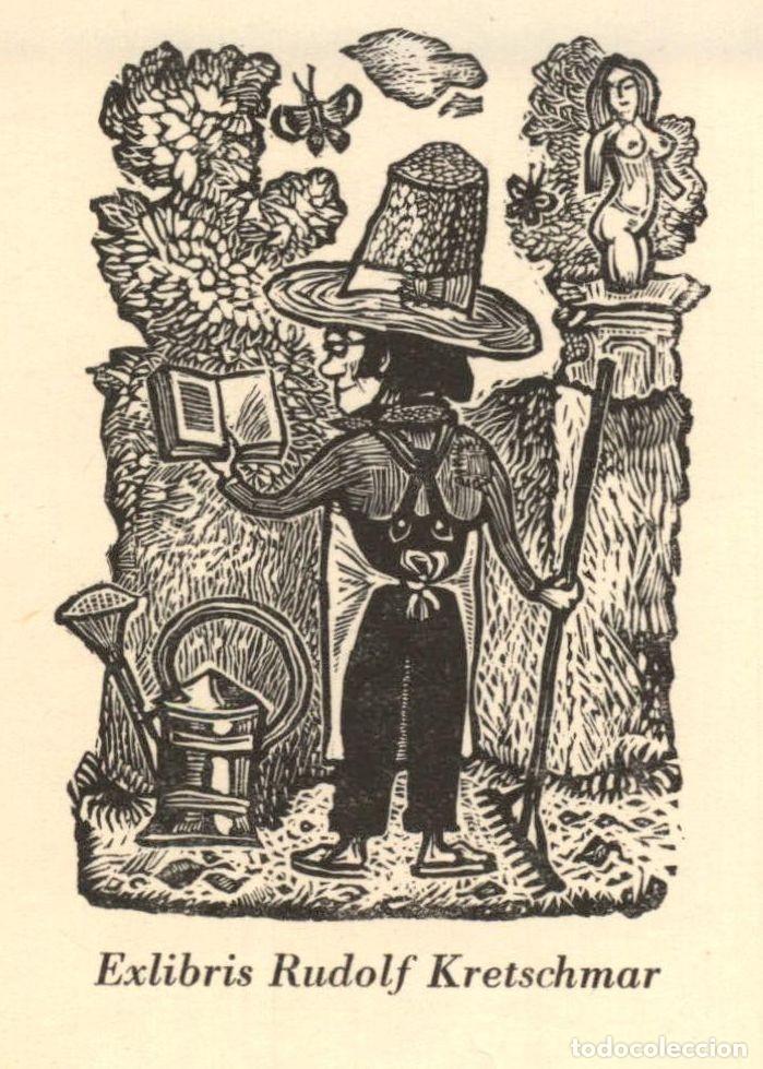 Arte: EXLIBRIS Bookplate Rudolf Kretschmar - 10 x 8 cms Ex-libris - Foto 1
