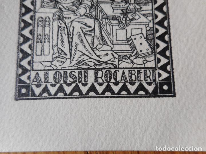 Arte: ANTIGUO EX LIBRIS.ALOISI ROCABERT - Foto 2