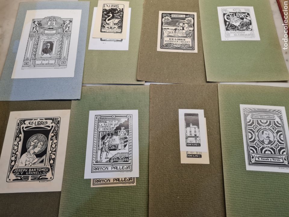 Arte: 8 Ex-LIBRIS, RAMON CASALS Y VERNIS - Foto 2