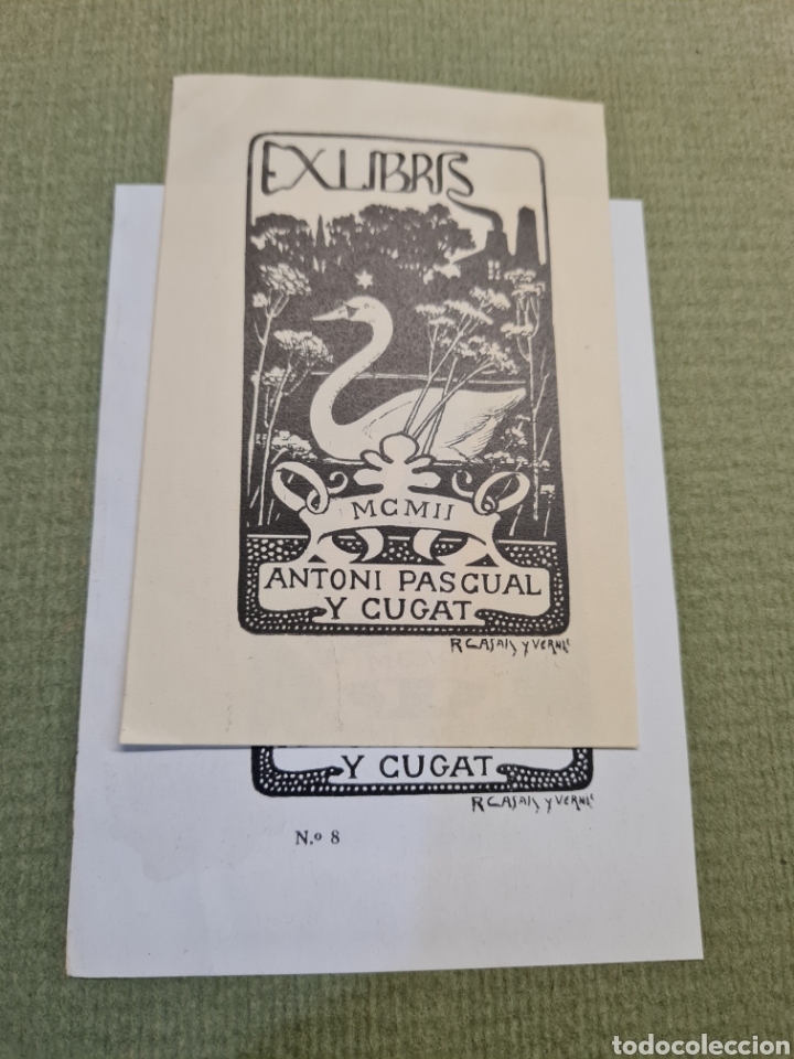 Arte: 8 Ex-LIBRIS, RAMON CASALS Y VERNIS - Foto 12