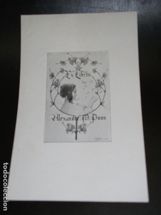 Arte: RIQUER EX LIBRIS PARA ALEXANDRE M. PONS EXLIBRIS - Foto 1