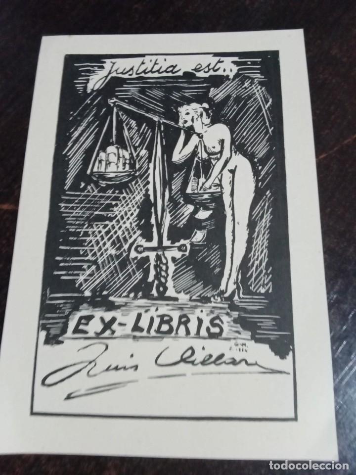 Arte: Ex-libris Luis Clillard Justitia est.... - Foto 1