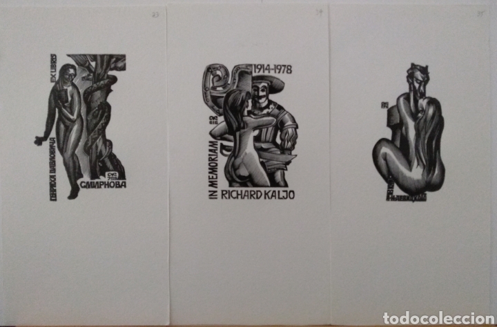 Arte: 35 Ex-libris er&oacute;ticos de diversos artistas - Foto 9