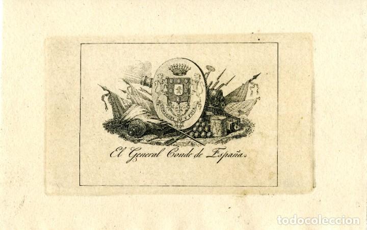 Arte: Ex libris del Conde de Espa&ntilde;a - Foto 1
