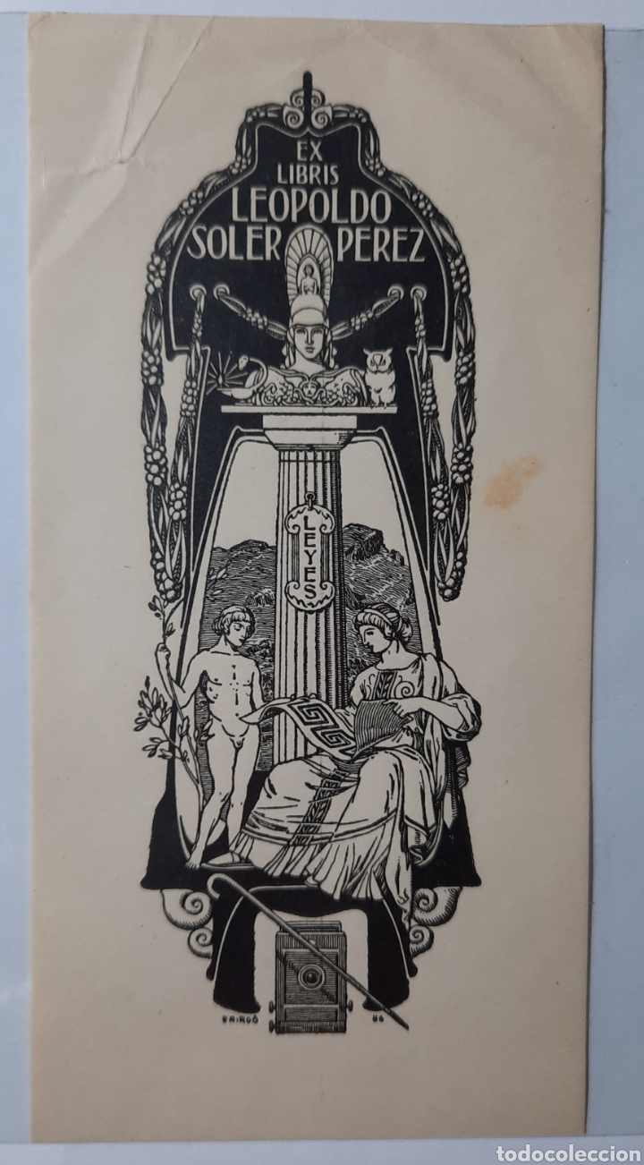 Arte: EX-LIBRIS / LEOPOLDO SOLER PEREZ / ILUSTRA TRIAD&Oacute; - Foto 1
