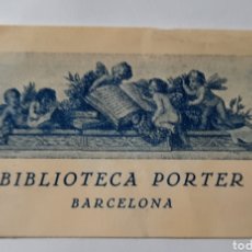 Arte: EX-LIBRIS / BIBLIOTECA PORTER / BARCELONA
