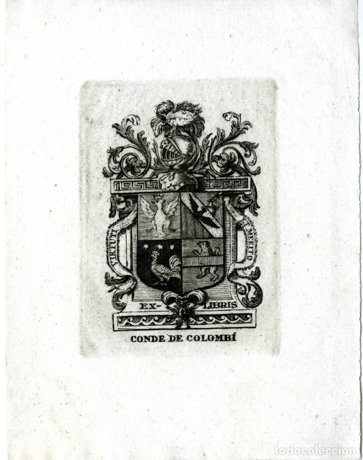 Arte: Ex Libris Conde de Colomb&iacute; - Foto 1