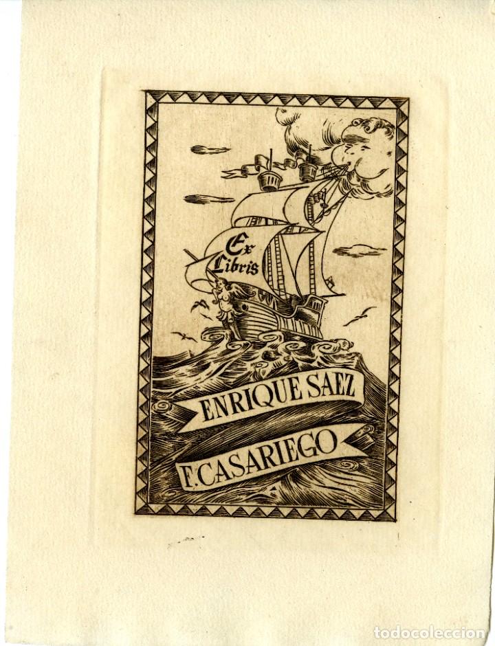 Arte: ExLibris Enrique S&aacute;ez Casariego - Foto 1