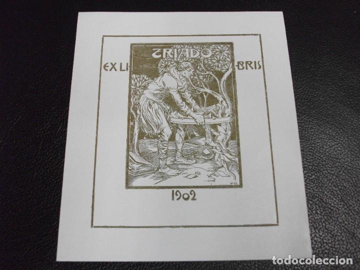 Arte: TRIAD&Oacute; EXLIBRIS PARA TRIAD&Oacute; EX LIBRIS 1902 OPUS 32 - Foto 1