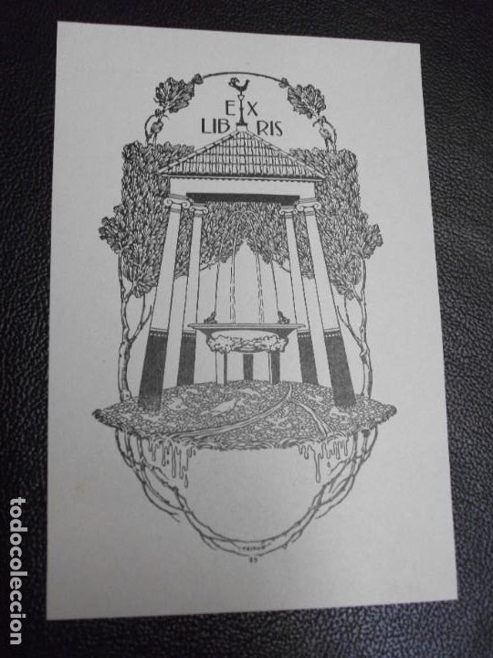 Arte: TRIADO EXLIBRIS PARA ANONIMO UNIVERSAL EX LIBRIS 1905 OPUS 89 - Foto 1