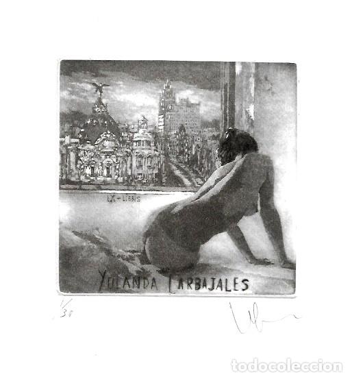 Arte: Ex-Libris de Venancio Arribas. Estampa ORIGINAL - Foto 1