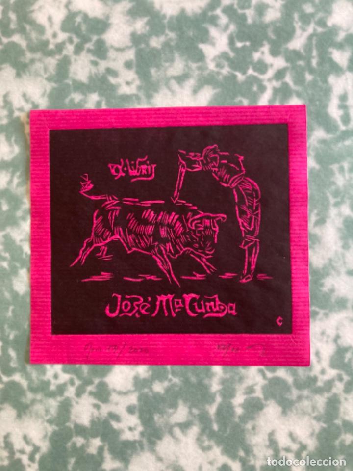 Arte: Ex-Libris Grabado Tauromaquia - Foto 1