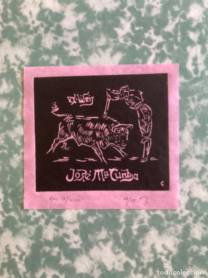 Arte: Ex-Libris Grabado Tauromaquia - Foto 1
