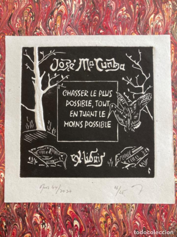 Arte: Ex-Libris Grabado Caza Becada - Foto 1