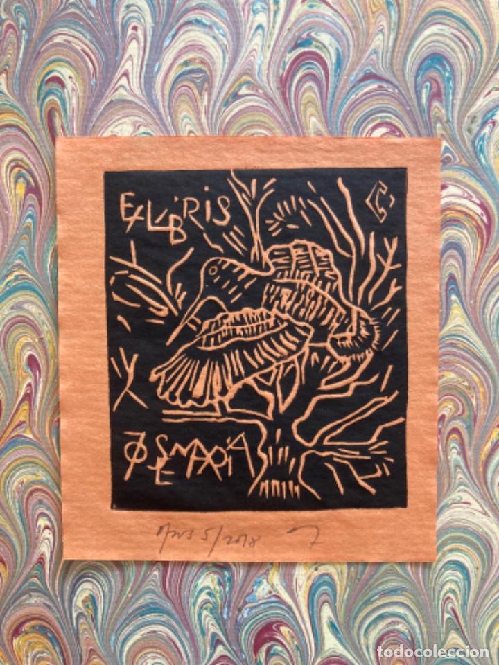 Arte: Ex-Libris Grabado Caza Becada - Foto 1