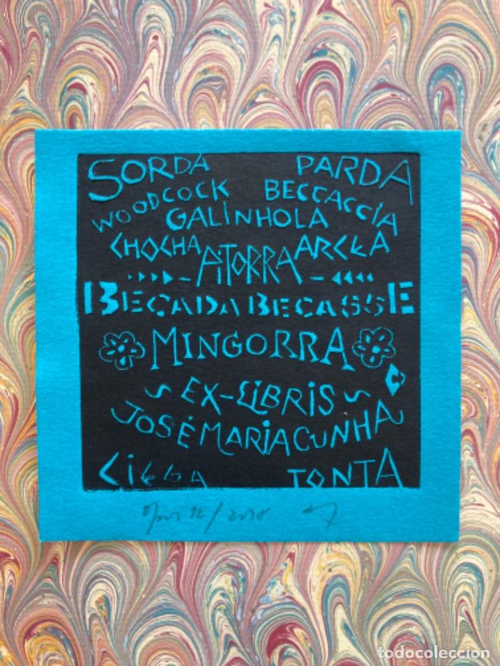 Arte: Ex-Libris Grabado Caza Becada - Foto 1