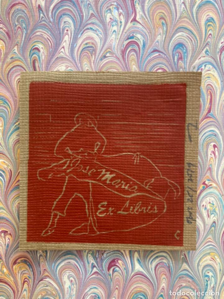 Arte: Ex-Libris Grabado Tauromaquia - Foto 1