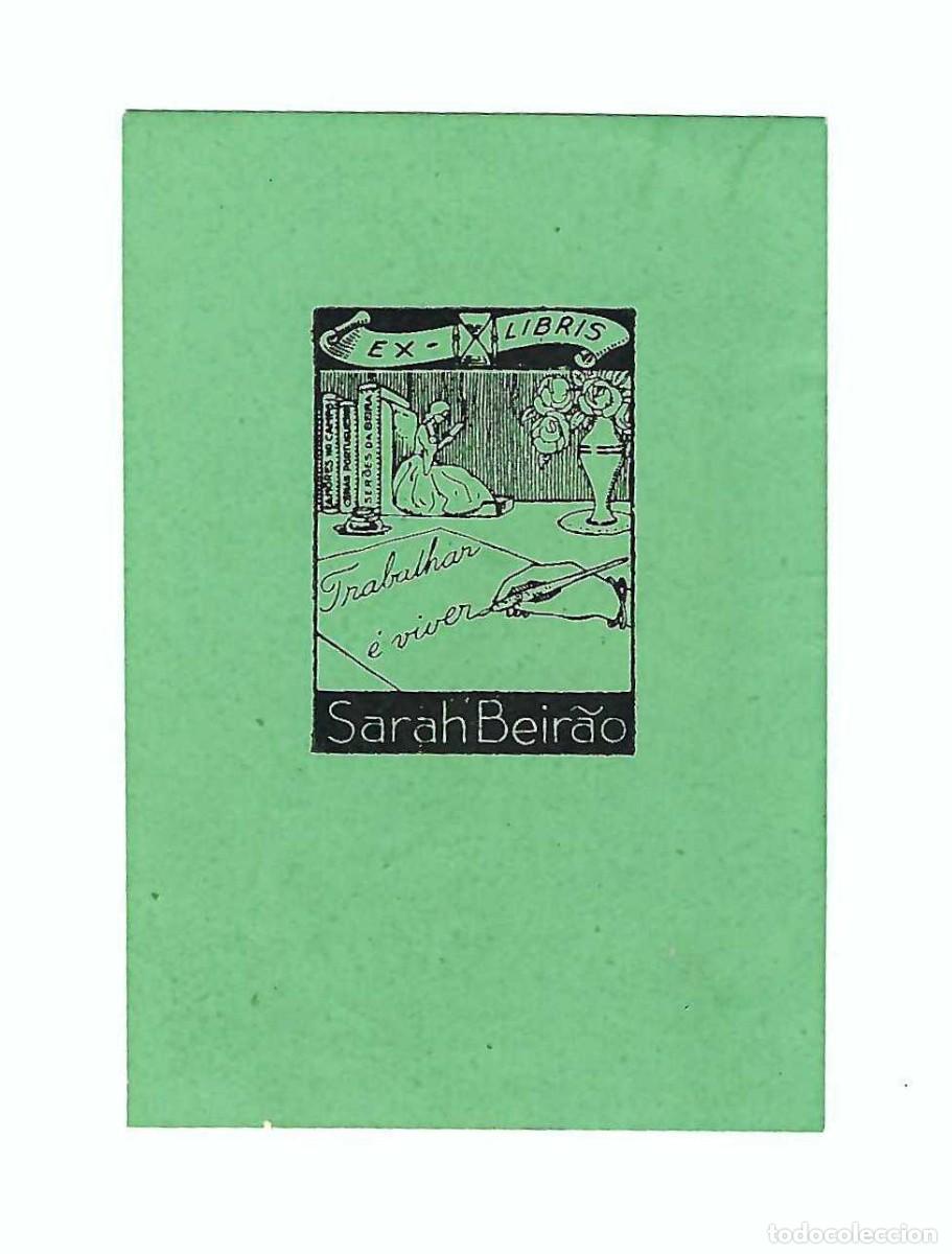 Arte: EX- LIBRIS.- TRABALHAR E VIVER. SARAH BEIRAO. ARTE. LIBROS - Foto 1