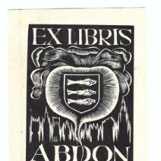 Arte: EX- LIBRIS.- ABDON HEYSE. ARTE. LIBROS- 1951. Lote 366078881