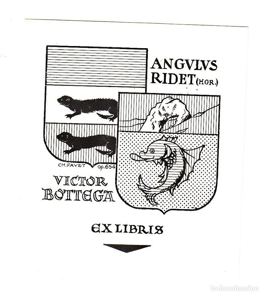 Arte: V&iacute;ctor Bottega Exlibris (Ch. Favet) - Foto 1
