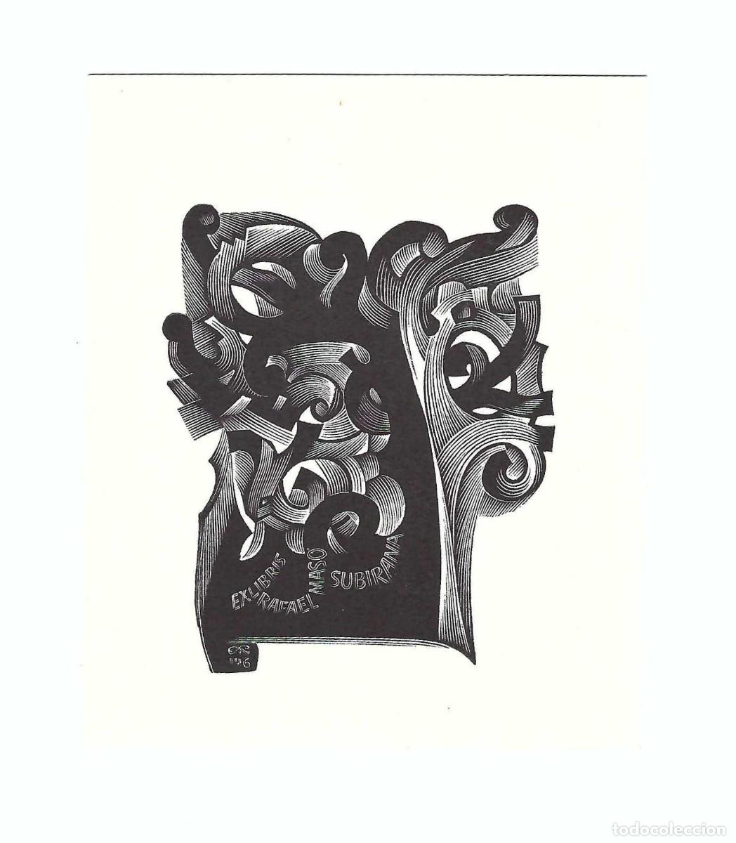 Arte: EX- LIBRIS.- RAFAEL MAS&Oacute; SUBIRANA. ARTE. LIBROS - Foto 1