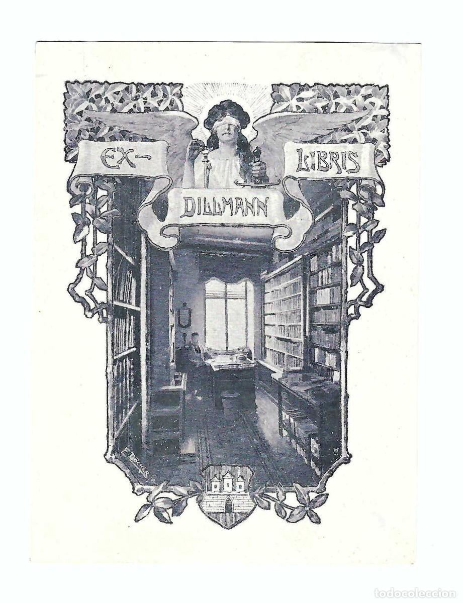 Arte: EX- LIBRIS.- DILLMANN. ILUSTRADO POR E. DOCKER. ARTE. LIBROS - Foto 1