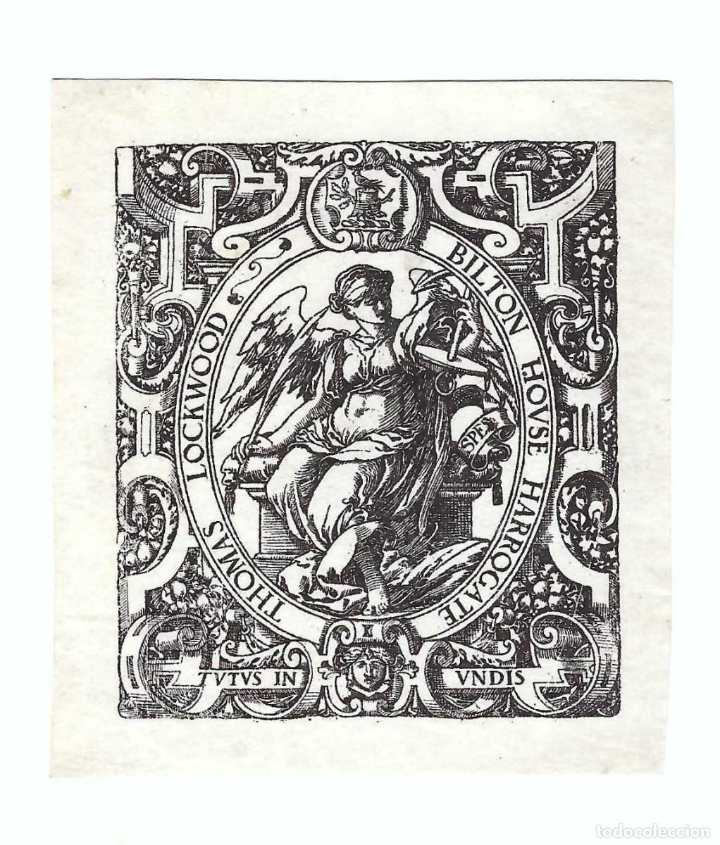 Arte: EX- LIBRIS.- THOMAS LOCKWOOD. ARTE. LIBROS - Foto 1