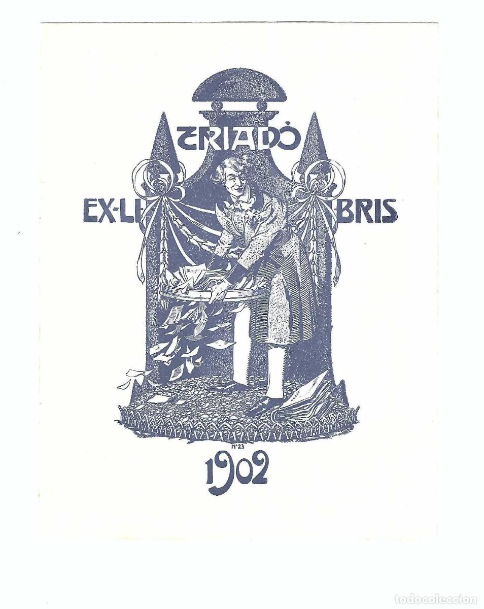 Arte: EX- LIBRIS.- TRIDADO N&ordm; 23. ARTE. LIBROS. 1902 - Foto 1