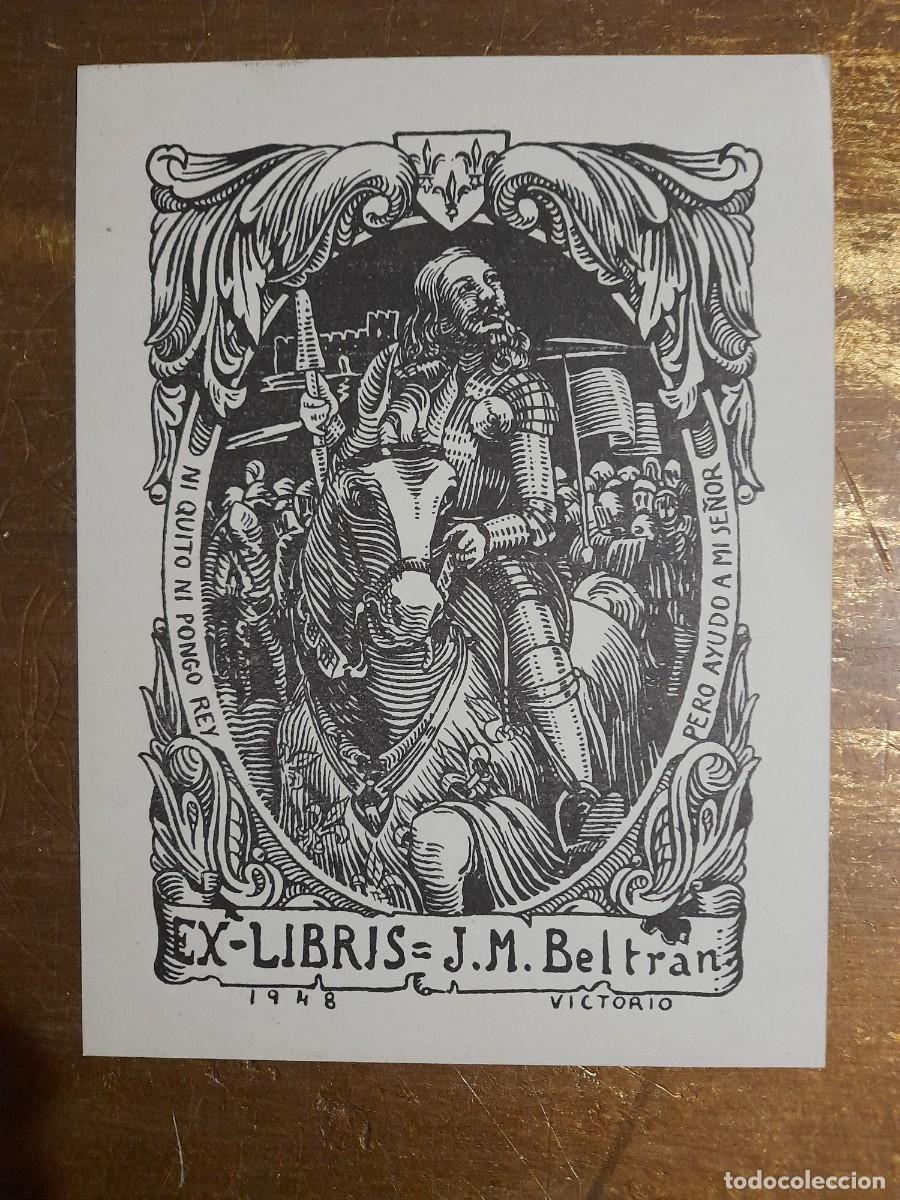 Arte: Ex-Libris J.M.Beltran 1948 - Foto 1
