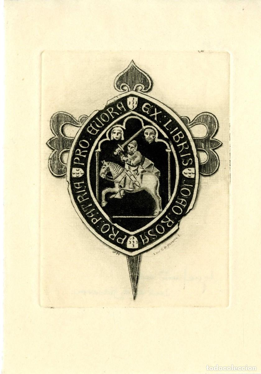 Arte: Luis Enr&iacute;quez de Navarra. Ex libris para Joao Rosa - Foto 1
