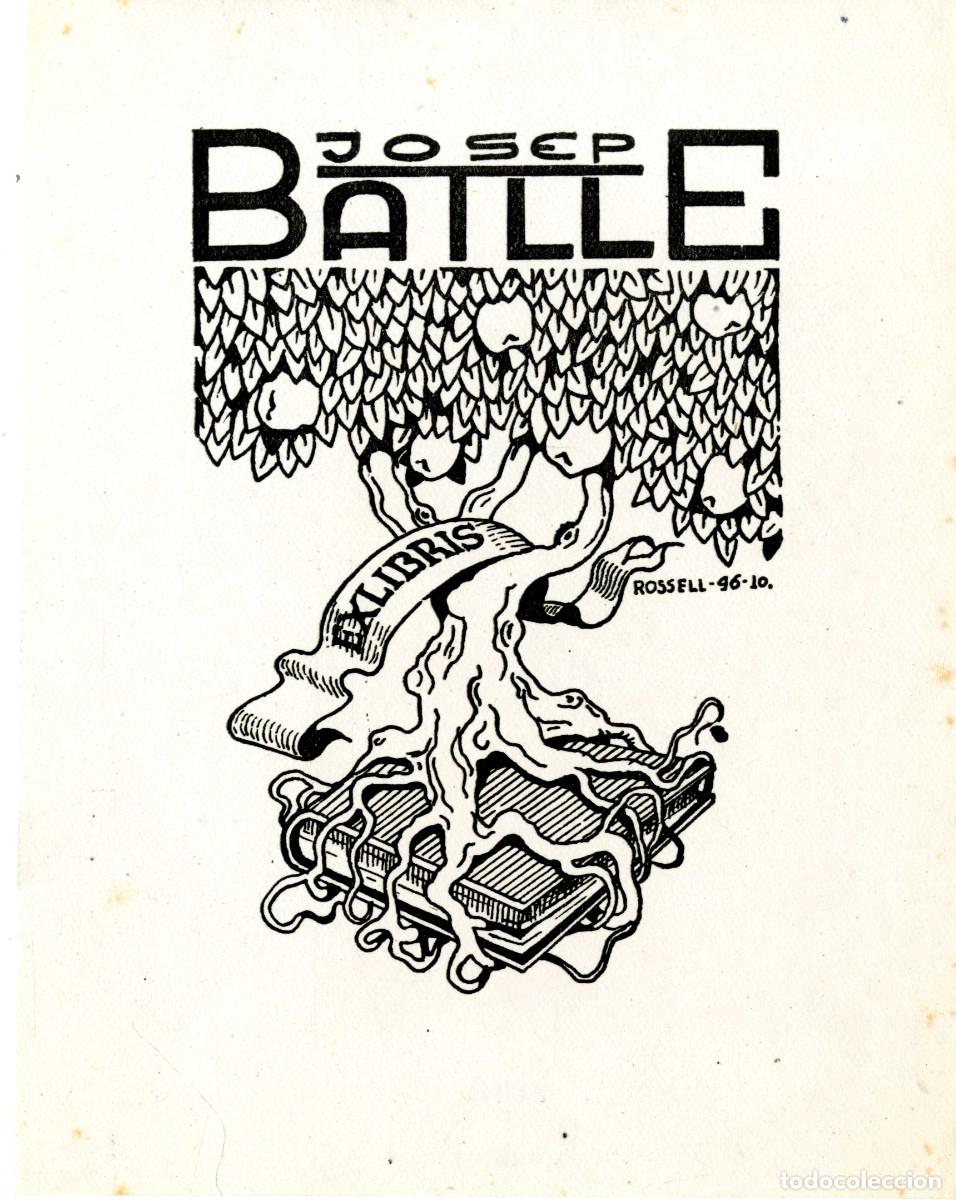 Arte: Rossell. Ex Libris para Josep Batlle - Foto 1