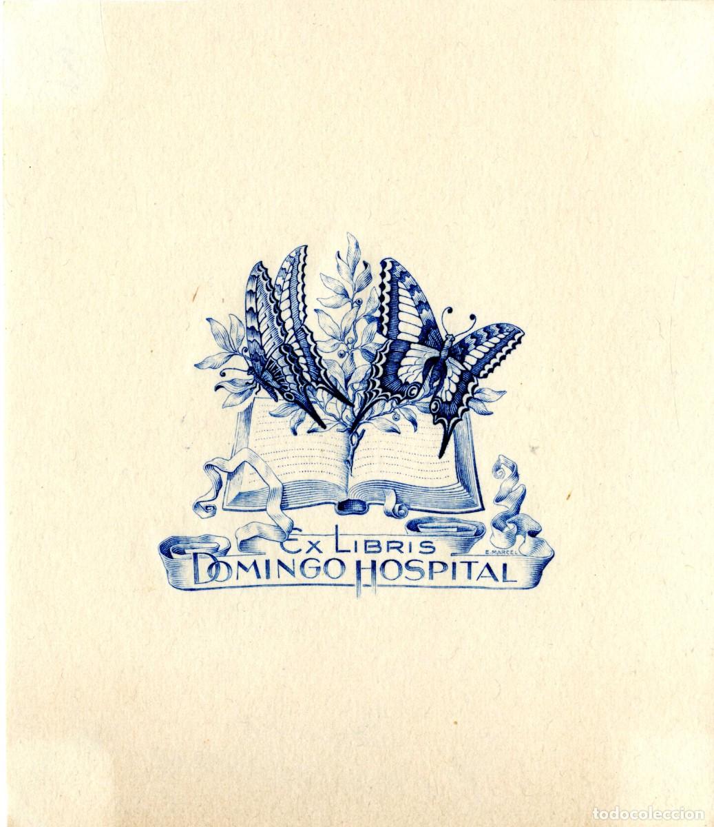 Arte: E. Marcel. Ex Libris Domingo Hospital - Foto 1