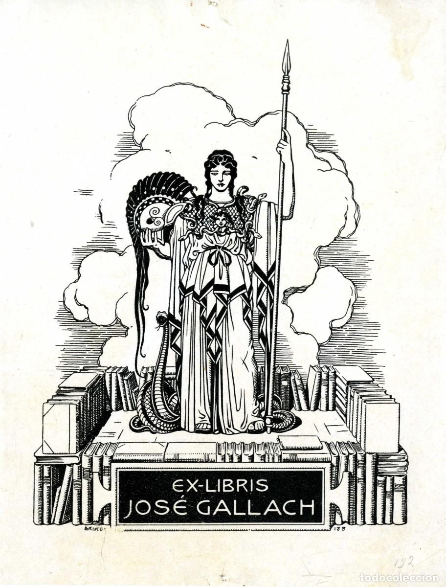 Arte: Triad&oacute;. Exc libris Jos&eacute; Gallach - Foto 1