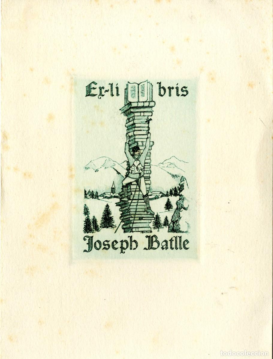Arte: Joan Batlle. Exlibris para Joseph Batlle - Foto 1