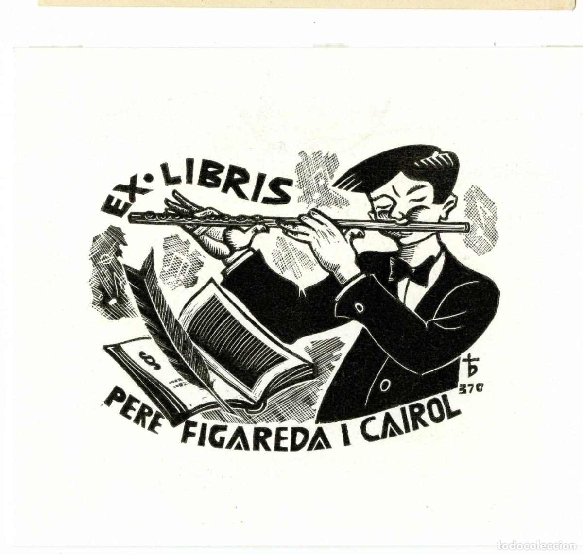 Arte: Oriol M&ordf; Div&iacute;. Ex Libris Pere Figareda i Cairol - Foto 1