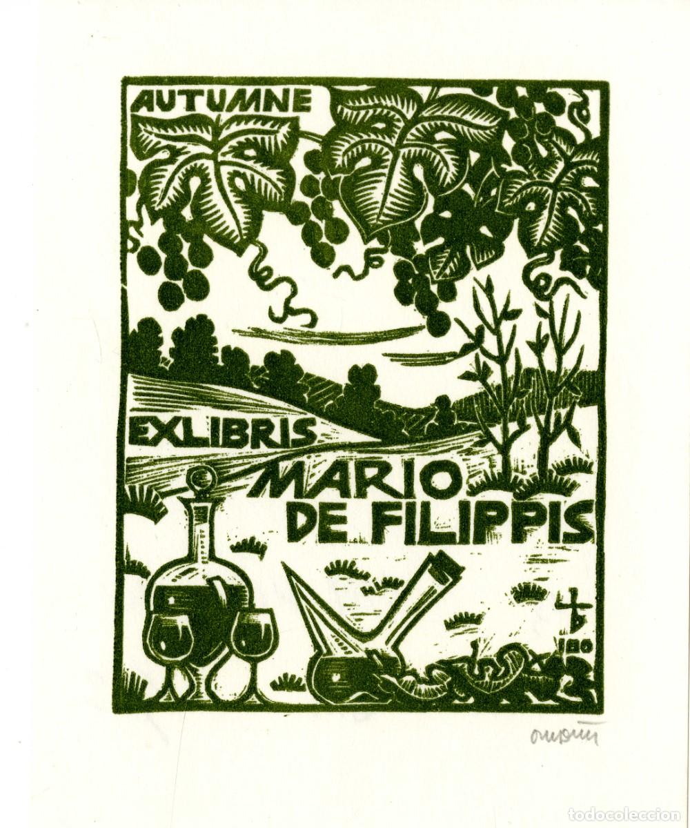 Arte: Oriol M&ordf; Div&iacute;. Ex Libris Mario de Filippis - Foto 1