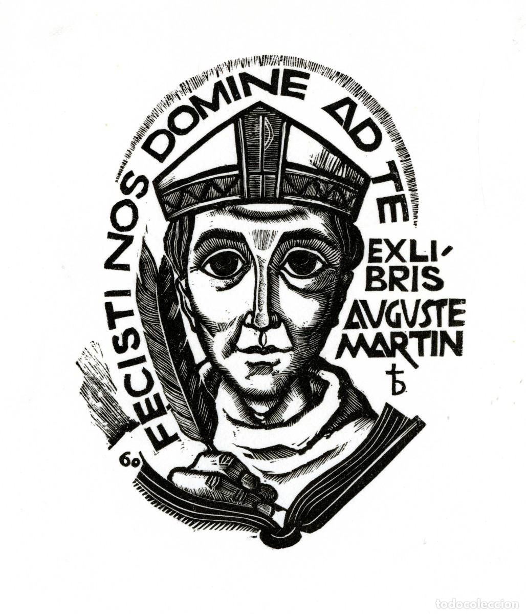 Arte: Oriol M&ordf; Div&iacute;. Ex Libris Auguste Martin - Foto 1