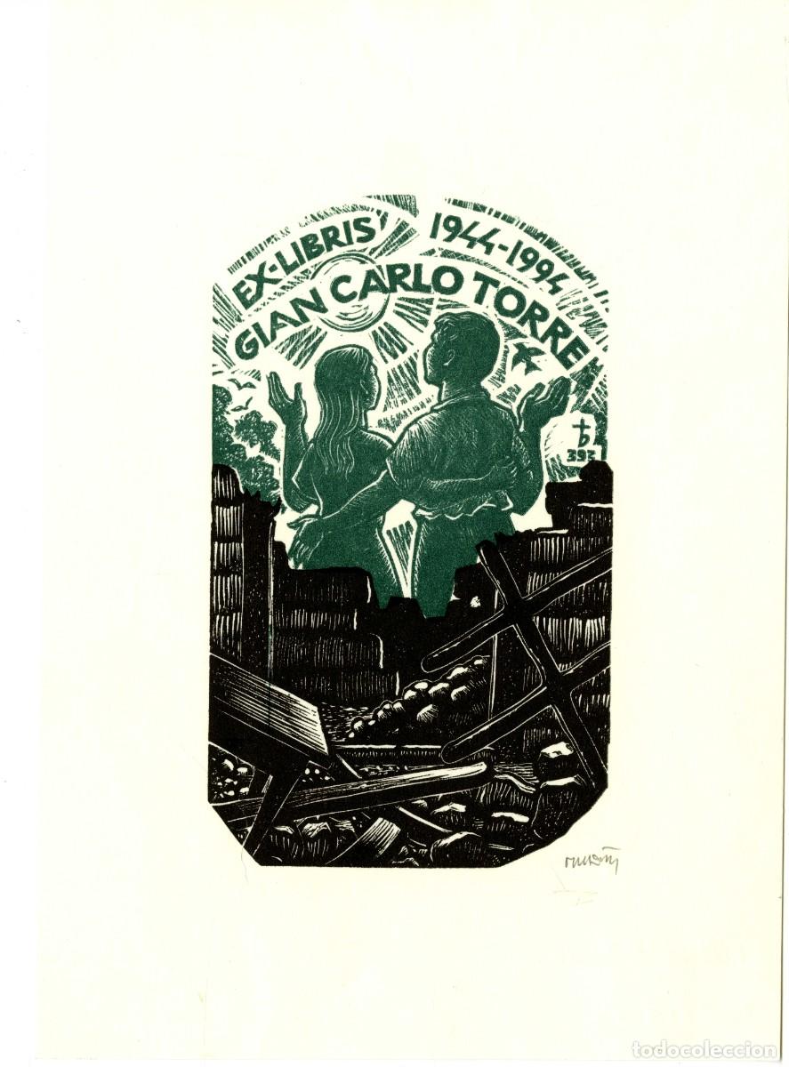 Arte: Oriol M&ordf; Div&iacute;. Ex Libris Gian CarloTorre - Foto 1