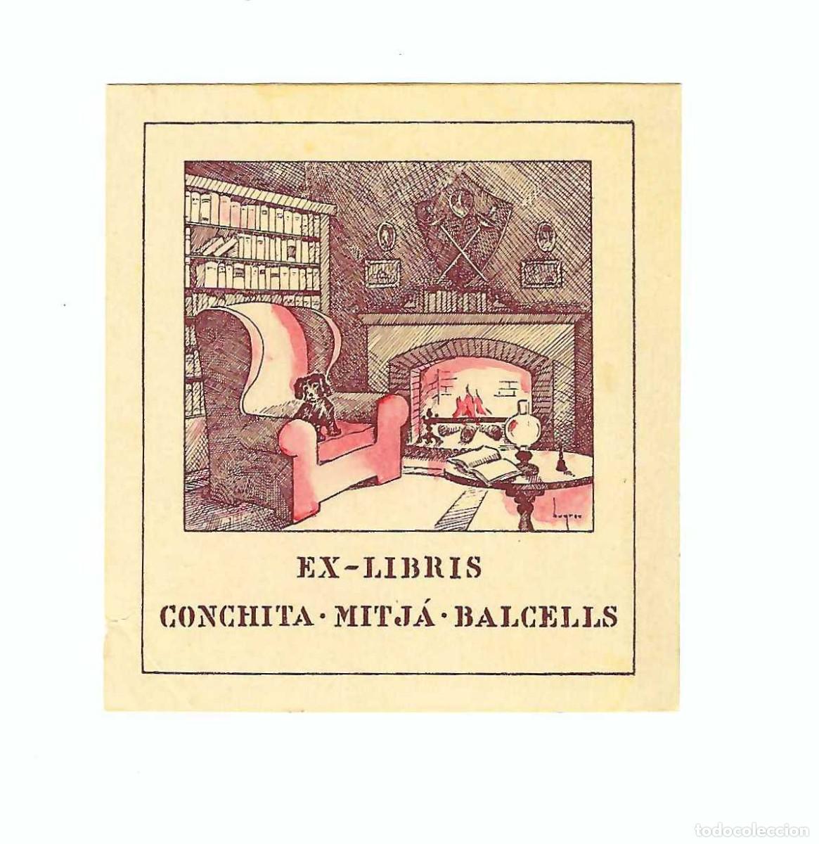 Arte: EX- LIBRIS.- CONCHITA MITJA BALCELLS. ARTE. LIBROS - Foto 1