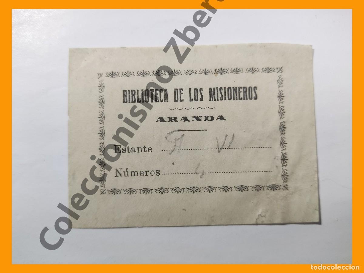Arte: Ex Libris - Biblioteca de los Misioneros (Aranda) - Foto 1