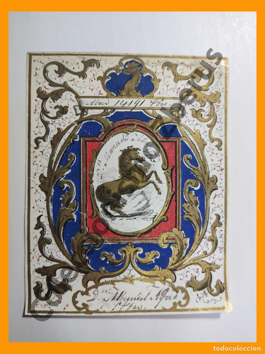 Arte: Ex Libris Don Manuel Abad Presb&iacute;tero - 14191 - Foto 1