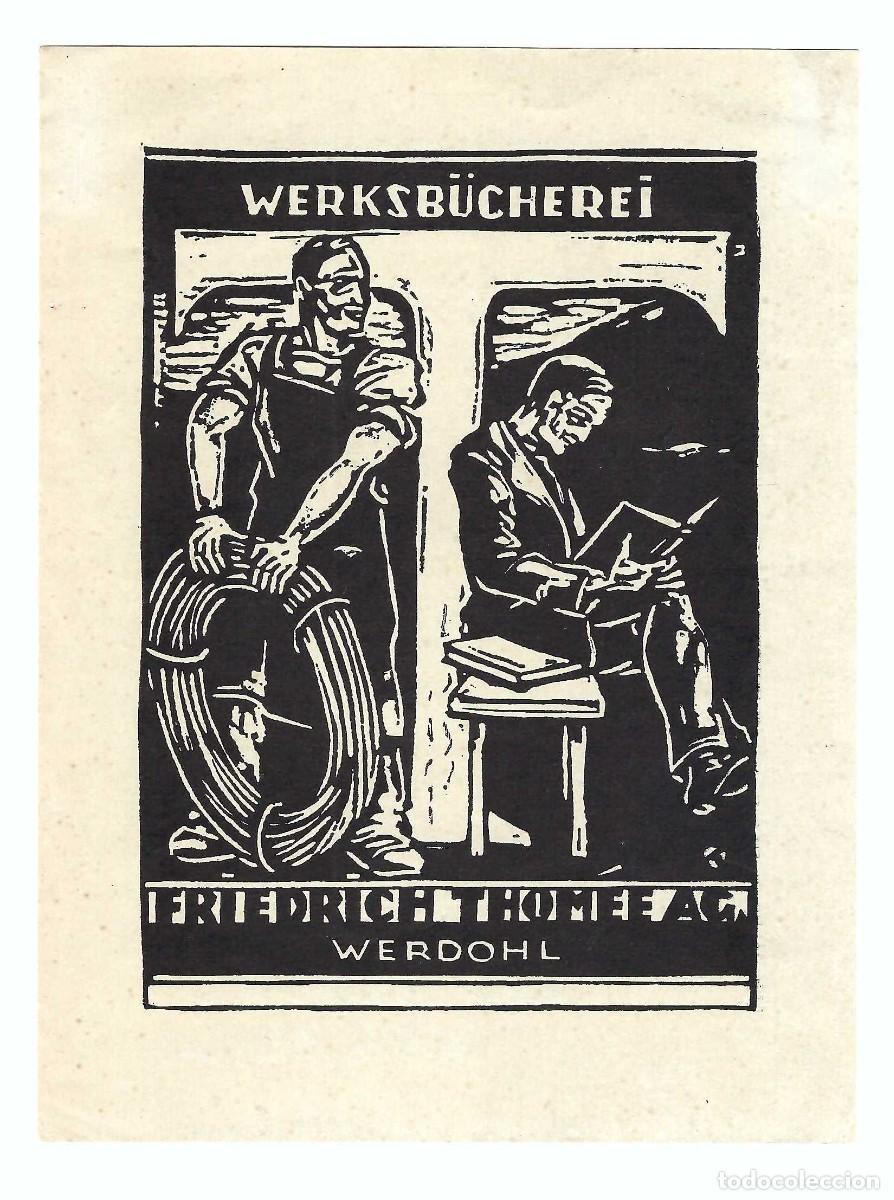 Arte: EX- LIBRIS.- FRIEDRICH THOMEE. WERDOHL. ARTE. LIBROS - Foto 1
