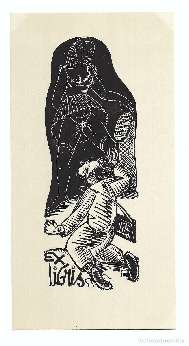 Arte: EX- LIBRIS.- ESCENA ER&Oacute;TICA. ARTE. LIBROS - Foto 1