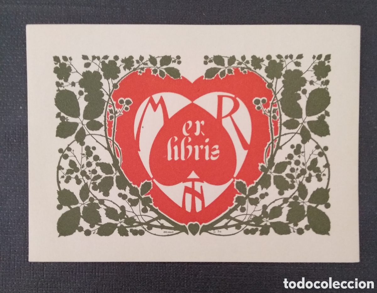 Arte: Ex-libris de Josep Triad&oacute; i Mayol para MRTN - Foto 1