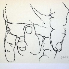 Arte: EDUARDO CHILLIDA - LITOGRAFIA OFFSET 1977 . 34 X 24 CM.. Lote 397495834