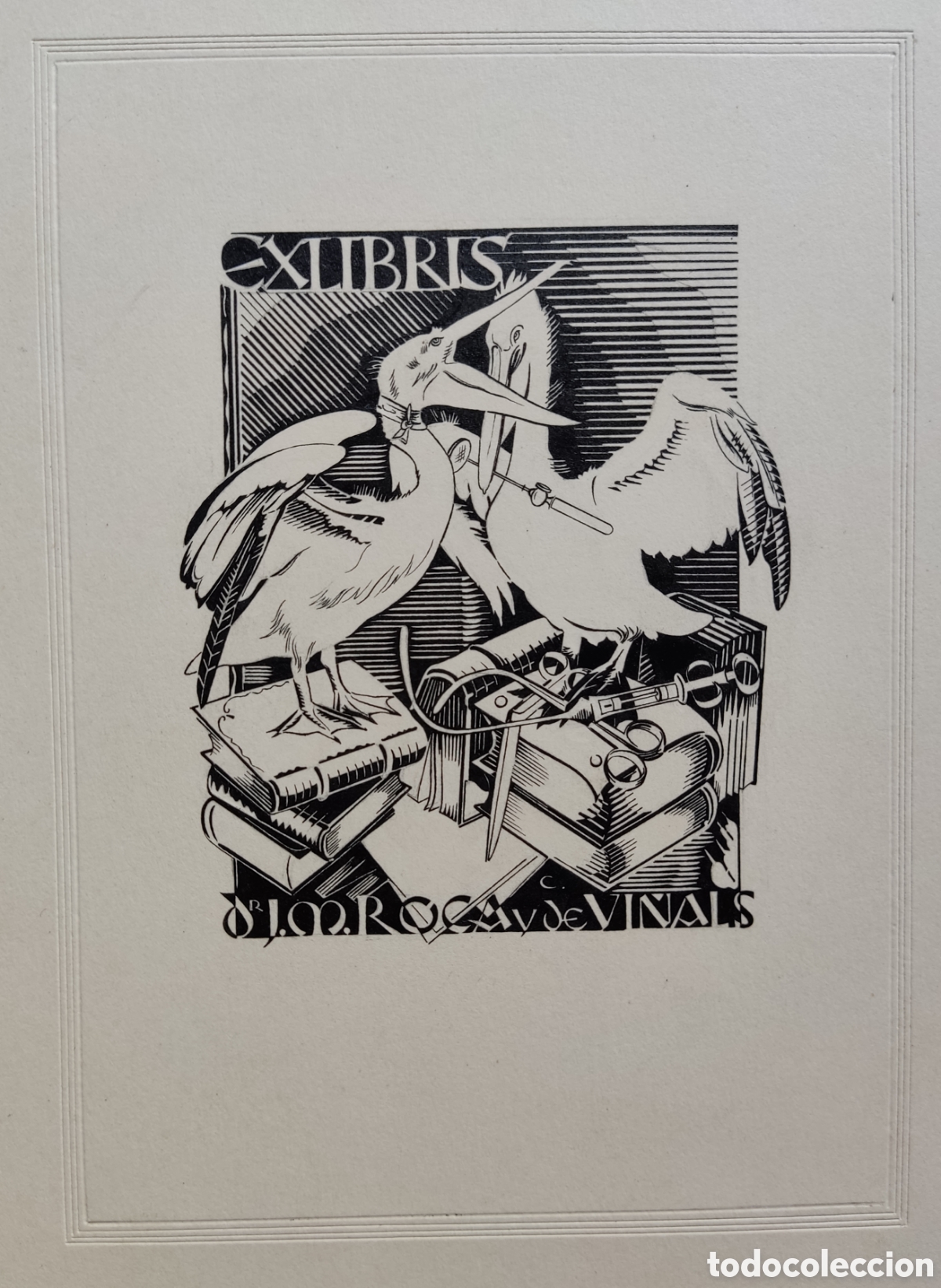 Arte: EX-LIBRIS GRABADO ORIGINAL - Foto 3