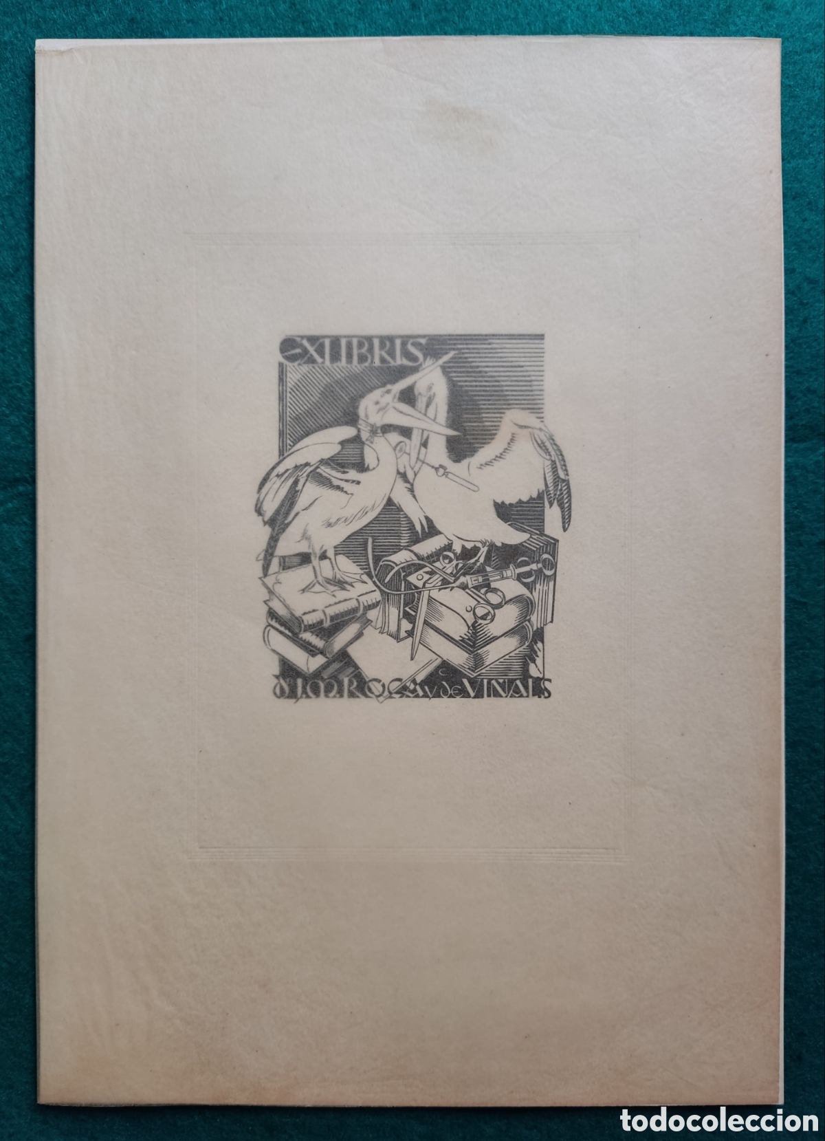 Arte: EX-LIBRIS GRABADO ORIGINAL - Foto 4